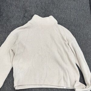 Lululemon Athletica Cream Turtleneck Sweater